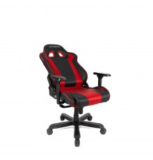 Игровое кресло DXRacer King OH/K99/NR компьютерное, до 150 кг, 4D, до 170 градусов, экокожа, металл, цвет  черный/красный                                                                                                                                 