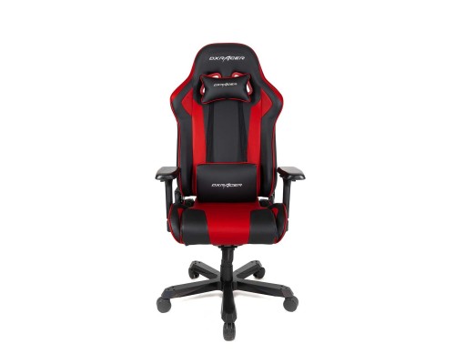 Игровое кресло DXRacer King OH/K99/NR компьютерное, до 150 кг, 4D, до 170 градусов, экокожа, металл, цвет  черный/красный