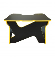 Компьютерный стол Generic Comfort Mini/DS/NY (120х90х75h см) ЛДСП Е1, до 200кг, цвет  черный/желтый                                                                                                                                                       
