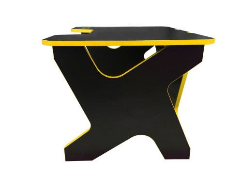 Компьютерный стол Generic Comfort Mini/DS/NY (120х90х75h см) ЛДСП Е1, до 200кг, цвет  черный/желтый