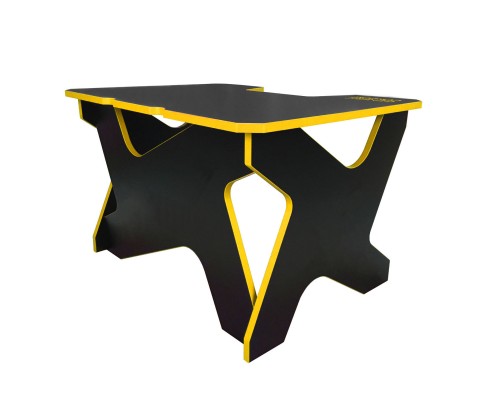 Компьютерный стол Generic Comfort Mini/DS/NY (120х90х75h см) ЛДСП Е1, до 200кг, цвет  черный/желтый