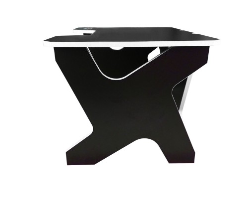 Компьютерный стол Generic Comfort Mini/DS/NW (120х90х75h см) ЛДСП Е1, до 200кг, цвет  черный/белый