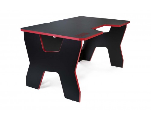 Компьютерный стол Generic Comfort Gamer2/DS/NR (150х90х75h см) ЛДСП, цвет  черный/красный