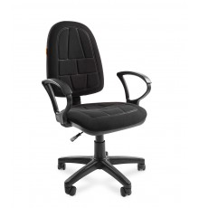 Офисное кресло Chairman 205 для персонала, до 80 кг, ткань С-3, пластик, цвет  черный                                                                                                                                                                     