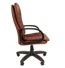 Офисное кресло Стандарт СТ-95 00-07082971 для руководителя, до 120 кг, экокожа, пластик, коричневое                                                                                                                                                       