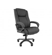 Офисное кресло Chairman 410 для руководителя, до 180 кг, ткань, пластик, цвет  черный                                                                                                                                                                     