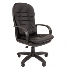 Офисное кресло Стандарт СТ-95 00-07082970 для руководителя, до 120 кг, экокожа, пластик, черное                                                                                                                                                           