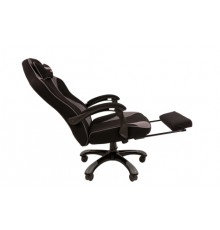 Игровое кресло Chairman game 35 компьютерное, до 150 кг, подставка для ног, ткань/пластик, цвет  черный/серый                                                                                                                                             