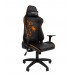 Игровое кресло Chairman game 40 компьютерное, до 120 кг, 2D, до 180 градусов, экокожа/пластик, цвет  черный/оранжевый