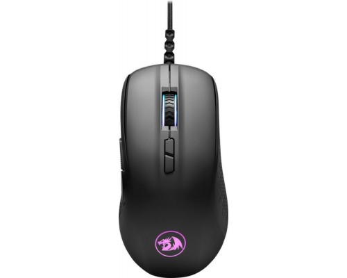 Мышь Redragon Stormrage M718 проводная, лазерная, 10000 dpi, USB, RGB подсветка, цвет  черный