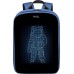 Рюкзак PIXEL PLUS Indigo, 16л, LED-экран, 16.5 млн, полиэстер, оксфорд, ТПУ-пленка, водонепроницаемый, синий/черный