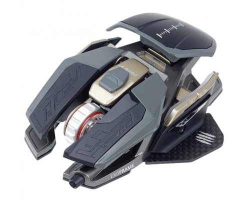 Мышь Mad Catz  R.A.T. PRO X3 Supreme Edition проводная, оптическая, 16000 dpi, USB, RGB подсветка, цвет  серый/золотистый/черный