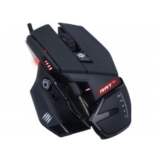 Мышь Mad Catz  R.A.T. 4+ Black проводная, оптическая, 7200 dpi, USB, красная подсветка, цвет  черный                                                                                                                                                      