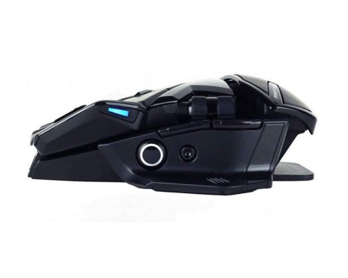 Набор мышь + коврик Mad Catz  R.A.T. AIR беспроводные, оптическая мышь, 12000 dpi, RGB подсветка, ионистор/USB, PMW3360, цвет  черный