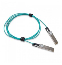 Кабель MFS1S00-H010E Mellanox® active fiber cable, IB HDR, up to 200Gb/s, QSFP56, LSZH, black pulltab, 10m                                                                                                                                                