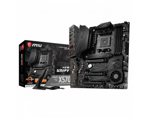 Материнская плата MEG X570 UNIFY, Socket AM4, AMD® X570, 4xDDR4-3200, 3xPCI-Ex16x, 2xPCI-Ex1x, 4xSATA3(RAID 0/1/10), 3xM.2, 8 Ch Audio, GLan, WiFi, (2+4)xUSB2.0, (5+4)xUSB3.2, (1+1)xUSB3.2 Type-C™, 1xPS/2, ATX, RTL