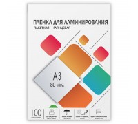 Пленка для ламинирования A3, 303х426 (80 мкм) глянцевая 100шт, ГЕЛЕОС [LPA3-80]                                                                                                                                                                           