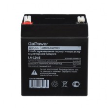 Аккумулятор свинцово-кислотный GoPower LA-1245 12V 4.5Ah (1/10)                                                                                                                                                                                           
