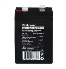 Аккумулятор свинцово-кислотный GoPower LA-645 6V 4.5Ah (1/20)                                                                                                                                                                                             