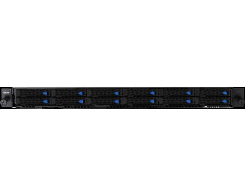 Серверная платформа/ ASUS RS700-E10-RS12U/12NVME, 1U, 2xLGA4189 (3rd Gen Scalable); 12x2.5 HS bays (12x NVMe/SAS/SATA, 12 NVMe supported), 2хM.2 slots(2280); 32 DDR4, , 3xPCIe x16, Aspeed AST2600,  X710-AT2 2x10G, 2x1600W