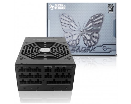 БП для корпусов Super Flower Power Supply Leadex Titanium, 1600W, ATX, 140mm, 14xSATA, 9xPCI-E(6+2), 5xPCI-E(6), APFC, 80+ Titanium, Full Modular