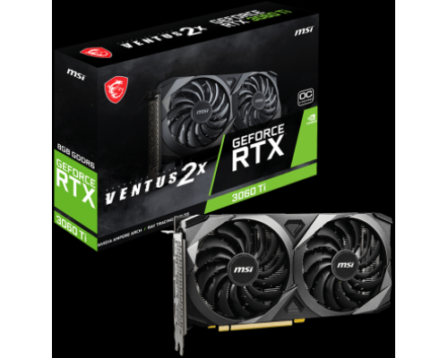 Видеокарта GeForce RTX 3060 Ti VENTUS 2X 8G OCV1 LHR