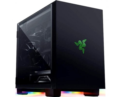 Корпус ПК Razer Tomahawk M1 (M1/Mini-ITX/Aluminum/Tempered Glass/Desktop Chassis)/ Razer Tomahawk M1 (M1/Mini-ITX/Aluminum/Tempered Glass/Desktop Chassis)