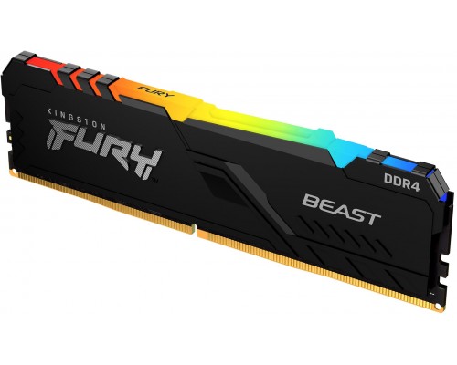 Оперативная память Kingston 16GB 3600MHz DDR4 CL18 DIMM FURY Beast RGB