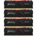 Оперативная память Kingston 128GB 2666MHz DDR4 CL16 DIMM (Kit of 4) FURY Beast RGB