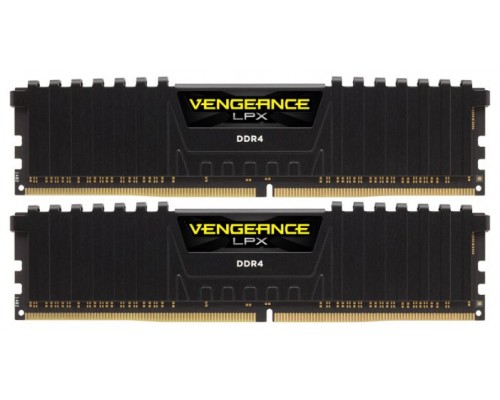 Память оперативная/ Corsair DDR4, 3600MHz 32GB 2x16GB DIMM, Unbuffered, 16-19-19-36, XMP 2.0 Vengeance LPX Black, 1.35V