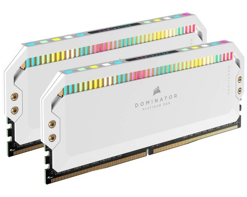 Память оперативная/ Corsair DDR5, 6200MHz 32GB 2x16GB DIMM, Unbuffered, 36-39-39-76, OC PMIC, XMP 3.0, DOMINATOR PLATINUM RGB DDR5 White Heatspreader, RGB LED, 1.3V