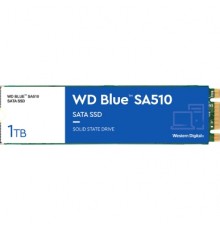 Накопитель WD SSD Blue SA510, 250GB, M.2(22x80mm), SATA3, R/W 550/525MB/s, IOPs 95 000/81 000, TBW 100, DWPD 0.2 (12 мес.)                                                                                                                                