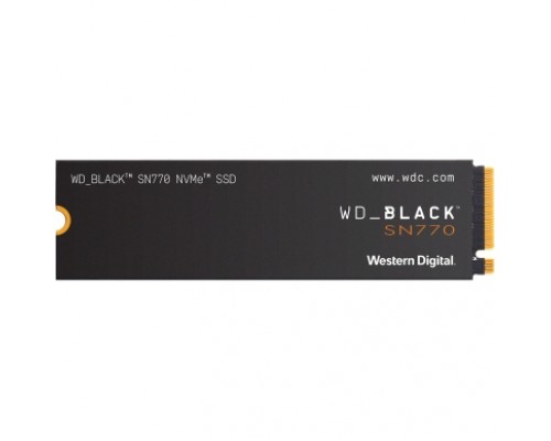 Накопитель WD SSD Black SN770 NVMe, 500GB, M.2(22x80mm), NVMe, PCIe 4.0 x4, 3D TLC, R/W 5000/4000MB/s, IOPs 460 000/800 000, TBW 300, DWPD 0.3 (12 мес.)