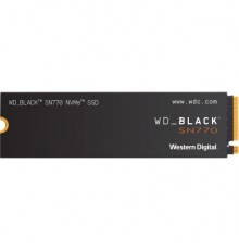 Накопитель WD SSD Black SN770 NVMe, 1.0TB, M.2(22x80mm), NVMe, PCIe 4.0 x4, 3D TLC, R/W 5150/4900MB/s, IOPs 740 000/800 000, TBW 600, DWPD 0.3 (12 мес.)                                                                                                  