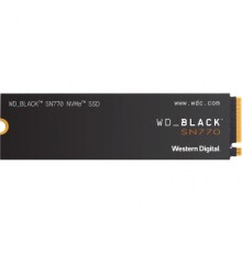 Накопитель WD SSD Black SN770 NVMe, 2.0TB, M.2(22x80mm), NVMe, PCIe 4.0 x4, 3D TLC, R/W 5150/4850MB/s, IOPs 650 000/800 000, TBW 1200, DWPD 0.3 (12 мес.)                                                                                                 