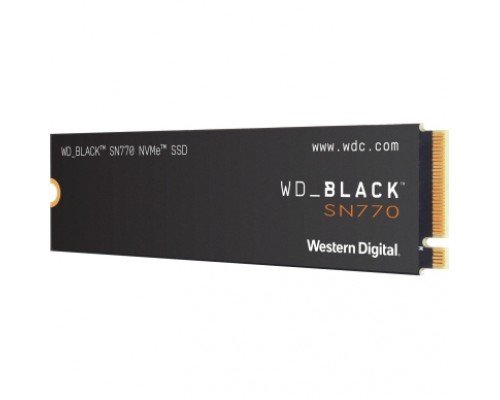 Накопитель WD SSD Black SN770 NVMe, 2.0TB, M.2(22x80mm), NVMe, PCIe 4.0 x4, 3D TLC, R/W 5150/4850MB/s, IOPs 650 000/800 000, TBW 1200, DWPD 0.3 (12 мес.)