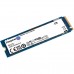 Накопитель Kingston SSD NV2, 2000GB, M.2(22x80mm), NVMe, PCIe 4.0 x4, 3D TLC, R/W 3500/2800MB/s, TBW 640, DWPD 0.3 (3 года)
