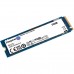 Накопитель Kingston SSD NV2, 500GB, M.2(22x80mm), NVMe, PCIe 4.0 x4, 3D TLC, R/W 3500/2100MB/s, TBW 160, DWPD 0.3 (3 года)