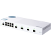 Корпоративный коммутатор QNAP QSW-M408S 10 Gbps managed switch with 4 SFP + ports, 8 1 Gbps RJ-45 ports, bandwidth up to 96 Gbps, JumboFrame support.