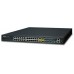 коммутатор/ PLANET Layer 3 24-Port 10/100/1000T with 4-port shared 1000X SFP + 4-Port 10G SFP+ Stackable Managed Switch