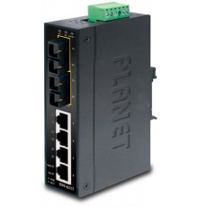 Корпоративный коммутатор ISW-621TS15 коммутатор для монтажа в DIN рейку/ IP30 Slim Type 4-Port Industrial Ethernet Switch + 2-Port 100Base-FX(15KM) (-40 - 75 C)                                                                                          