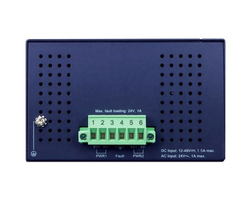 коммутатор/ PLANET IGS-4215-16T2S IP30 Industrial L2/L4 16-Port 10/100/1000T + 2-Port 100/1000X SFP Managed Switch (-40~75 degrees C, dual redundant power input on 12~48VDC/24VAC terminal block)