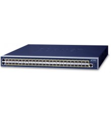 коммутатор/ PLANET L3 46-Port 100/1000BASE-X SFP + 2-Port Gigabit TP/SFP combo + 4-Port 10G SFP+ Managed Switch W/ 48V Redundant Power (AC+DC Power Redundant, Cybersecurity features, Hardware Layer3 OSPFv2 and IPv4/IPv6 Static Routing                