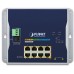 коммутатор/ PLANET WGS-5225-8P2S IP30, IPv6/IPv4, L2+ 8-Port 10/100/1000T 802.3at PoE + 2-Port 1G/2.5G SFP Wall-mount Managed Switch (-40~75 degrees C, dual power input on 48-56VDC terminal block and power jack, ERPS Ring, 1588, Modbus TCP, ONVIF, SN