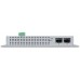 коммутатор/ PLANET WGS-5225-8P2S IP30, IPv6/IPv4, L2+ 8-Port 10/100/1000T 802.3at PoE + 2-Port 1G/2.5G SFP Wall-mount Managed Switch (-40~75 degrees C, dual power input on 48-56VDC terminal block and power jack, ERPS Ring, 1588, Modbus TCP, ONVIF, SN