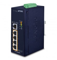 коммутатор/ PLANET IP30 Industrial 16-Port 10/100TX Ethernet Switch (-40~75 C, dual redundant power input on 12-48VDC / 24VAC terminal block)                                                                                                             