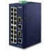 коммутатор/ PLANET IFGS-1822TF IP30 Industrial 16-Port 10/100TX + 2-Port Gigabit TP/SFP Combo Ethernet Switch (-40~75C, dual redundant power input on 12-48VDC / 24VAC terminal block)