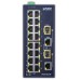 коммутатор/ PLANET IFGS-1822TF IP30 Industrial 16-Port 10/100TX + 2-Port Gigabit TP/SFP Combo Ethernet Switch (-40~75C, dual redundant power input on 12-48VDC / 24VAC terminal block)