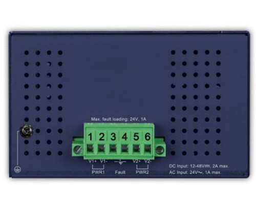 коммутатор/ PLANET IFGS-1822TF IP30 Industrial 16-Port 10/100TX + 2-Port Gigabit TP/SFP Combo Ethernet Switch (-40~75C, dual redundant power input on 12-48VDC / 24VAC terminal block)