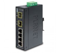 Корпоративный коммутатор ISW-621TF коммутатор для монтажа в DIN рейку/ IP30 Slim Type 4-Port Industrial Ethernet Switch + 2-Port SFP Fiber (-40 - 75 C)                                                                                                   